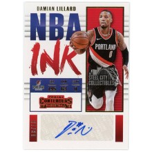 Damian Lillard 2017-18 Panini Contenders NBA Ink Gold Autograph 8/10
