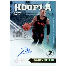 Damian Lillard 2018-19 Panini Absolute Hoopla Level 2 Auto Card #HS-DL 12/15