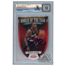 Damian Lillard 2012-13 Panini Contenders ROY Contenders Autograph RC Card #5 BAS 10