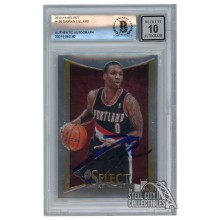 Damian Lillard 2012-13 Panini Select Autograph Rookie Card #150 BAS 10