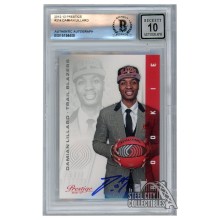 Damian Lillard 2012-13 Panini Prestige Autograph Rookie Card #214 BAS 10