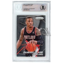 Damian Lillard 2014-15 Panini Prizm Autograph Card #1 BAS (Red)