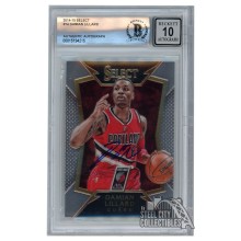 Damian Lillard 2014-15 Panini Select Autograph Card #14 BAS 10