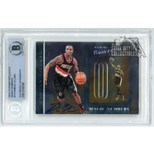 Damian Lillard 2012-13 Panini Brilliance Magic Numbers Rookie Autograph Card #10 BAS
