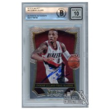 Damian Lillard 2013-14 Panini Select Autograph Card #62 BAS 10