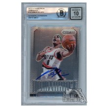 Damian Lillard 2013-14 Panini Prizm Dominance Autograph Card #14 BAS 10