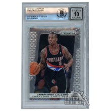 Damian Lillard 2013-14 Panini Prizm Autograph Card #19 BAS 10