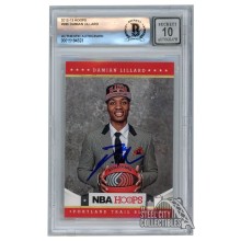 Damian Lillard 2012-13 Panini Hoops Autograph Rookie Card #280 BAS 10