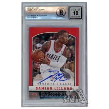 Damian Lillard 2012-13 Panini Autograph Rookie Card #262 BAS 10