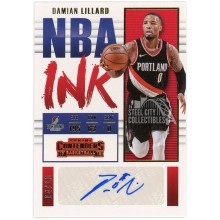 Damian Lillard 2017-18 Panini Contenders NBA Ink Gold Autograph 4/10