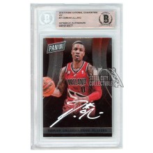 Damian Lillard 2014 Panini National Convention VIP Autograph Card #21 BAS (White)