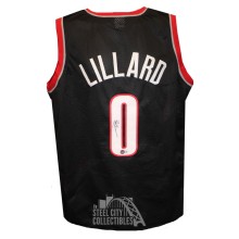 Damian Lillard Autographed Portland Custom Black Basketball Jersey - BAS (Dame Dolla On Front)