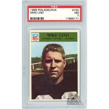 Mike Lind 1966 Philadelphia Football Card #152 PSA 7 NM
