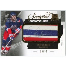 Eric Lindros 2012-13 Upper Deck The Cup Scripted Swatches Patch Autograph Card #SW-EL 10/35