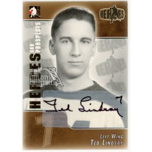 Ted Lindsay 2004-05 In The Game Heroes & Prospects Autograph Card #A-TLI