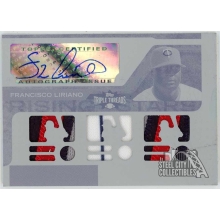 Francisco Liriano 2008 Triple Threads Rising Stars Patch Auto Plate Card #216 1/1
