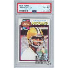 James Lofton 1979 Topps Rookie Card #310 PSA 8 NM-MT (040)
