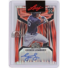 George Lombard Jr 2026 Leaf Metal Draft Pre-Production Proof Rookie Autograph Card 1/1