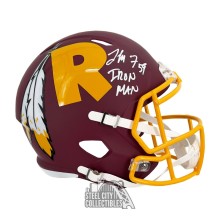 London Fletcher Iron Man Autographed Washington Redskins AMP Replica Full Size Football Helmet - BAS