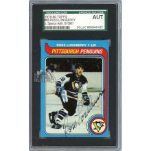 Ross Lonsberry 1979-80 Topps Autograph Card #58 SGC Authentic