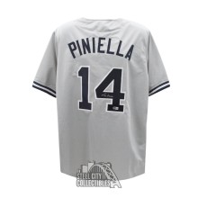 Lou Piniella Autographed New York Custom Gray Baseball Jersey - BAS