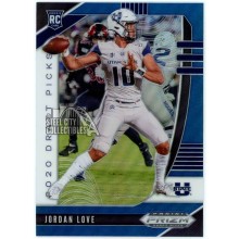 Jordan Love 2020 Panini Prizm Draft Picks Blue Prizm Rookie Card #148