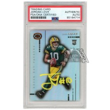 Jordan Love 2020 Panini Chronicles Dynagon Silver Rookie Autograph Card #D-4 PSA/DNA (Yellow)