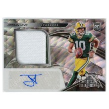 Jordan Love 2020 Panini Spectra Rookie Patch Autograph Wave Prizm FOTL Card #204 16/25