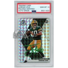 Jordan Love 2020 Panini Mosaic Mosaic Rookie Autograph Card #211 PSA/DNA 10 (Green)