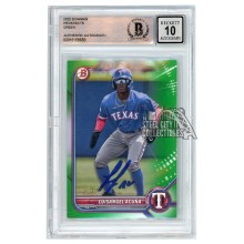 Luisangel Acuna 2022 Bowman Green Autograph Card #BP-72 82/99 BAS 10