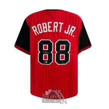 Luis Robert Jr Autographed Chicago 2025 City Connect Custom Baseball Jersey - BAS