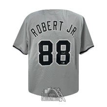 Luis Robert Jr Autographed Chicago Custom Gray Baseball Jersey - BAS