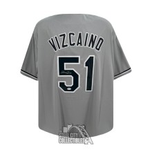 Luis Vizcaino Autographed Chicago Custom Gray Baseball Jersey - PSA/DNA