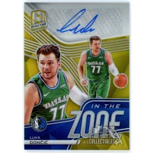 Luka Doncic 2020-21 Panini Spectra In The Zone Prizm Auto Card #ITZ-LUK 10/10