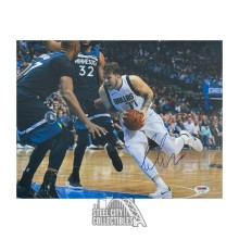 Luka Doncic Autographed Dallas 11x14 Basketball Photo - PSA/DNA (Blue Ink)