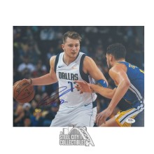 Luka Doncic Autographed Dallas Mavericks 11x14 Basketball Photo - PSA/DNA (White Jersey)
