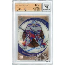 Henrik Lundqvist 2005-06 Upper Deck Ice Premieres Autograph Rookie Card #137 /1999 BGS 9.5 BAS 10