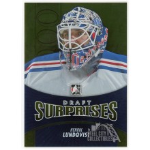 Henrik Lundqvist 2013 In The Game Draft Prospects Draft Surprises Gold Card #165 /10