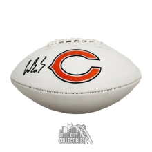 Luther Burden Autographed Chicago Bears White Logo Football - BAS