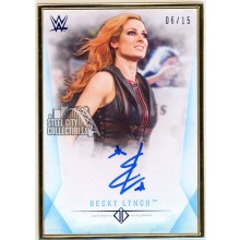 Becky Lynch 2019 Topps Transcendent WWE Blue Autograph Card #A-BE 6/15