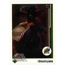 Steve Lyons & Jim Gantner 1989 Upper Deck Error Card