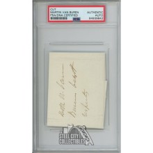 Martin Van Buren Autographed Cut- PSA/DNA 84939842