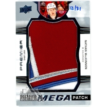 Nathan MacKinnon 2021-22 Upper Deck Premier Mega Patch Card #PMP-NM 12/31