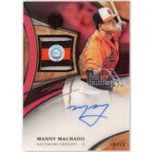 Manny Machado 2018 Topps Tribute Red Patch Autograph Card #TAP-MM 10/10