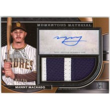 Manny Machado 2021 Topps Museum Momentous Game-Used Patch Auto 1/15