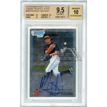 Manny Machado 2010 Bowman Draft Chrome 1st Autograph Card #BDPP80 BGS 9.5 (Scratches)