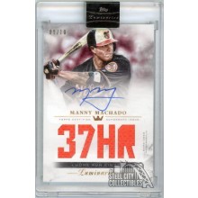 Manny Machado 2018 Topps Luminaries Home Run Kings Jersey Autograph Card #HRKR-MMA 9/10