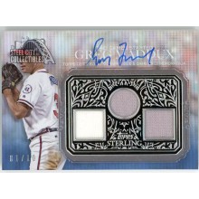 Greg Maddux 2021 Topps Sterling Strikes Triple Jersey Autograph Card #STAR-GMX 1/10