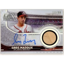 Greg Maddux 2022 Topps Tribute Stadium Signatures Relic Autograph Card 12/50