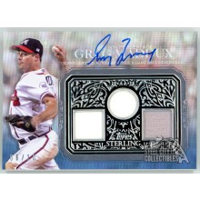 Greg Maddux 2021 Topps Sterling Strikes Blue Triple Patch Autograph Card 06/10